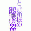 とある箱根の決戦兵器（エヴァンゲリオン）