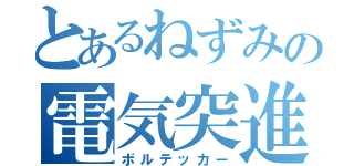 とあるねずみの電気突進（ボルテッカー）