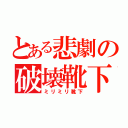 とある悲劇の破壊靴下（ミリミリ靴下）