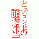 とあるロン毛の頭髪手当（トリートメント）