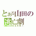 とある山田の逃亡劇（改名失敗？）