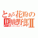 とある花粉の馬鹿野郎Ⅱ（ハナミズヒドイ）