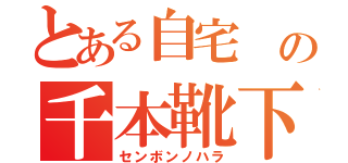 とある自宅 の千本靴下（センボンノハラ）