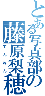 とある写真部の藤原梨穂（てんねん）