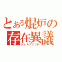 とある焜炉の存在異議（シェルブリット）