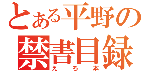 とある平野の禁書目録（えろ本）