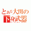 とある大関の下身武器（Ｒ－ウェポン）