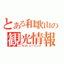 とある和歌山の観光情報（サイトシーイング）