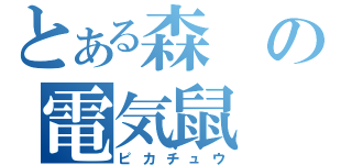 とある森の電気鼠（ピカチュウ）