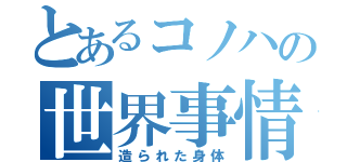 とあるコノハの世界事情（造られた身体）