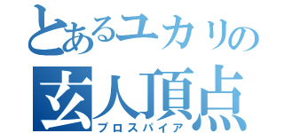 とあるユカリの玄人頂点（プロスパイア）