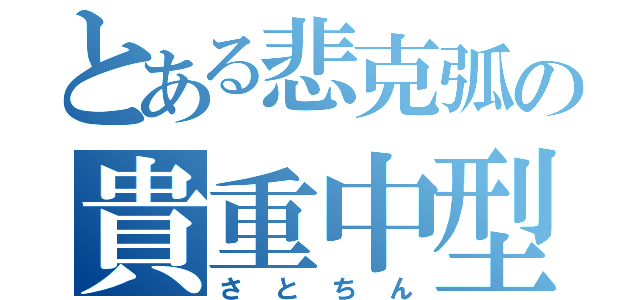 とある悲克弧の貴重中型（さとちん）