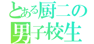 とある厨二の男子校生（）