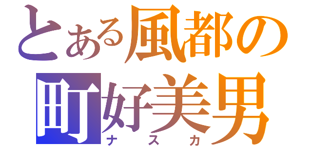 とある風都の町好美男（ナスカ）