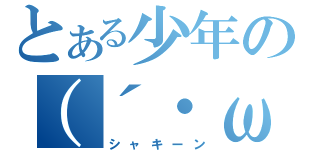 とある少年の（´・ω・｀）（シャキーン）