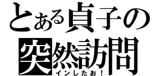 とある貞子の突然訪問（インしたお！）