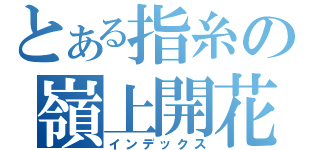 とある指糸の嶺上開花（インデックス）