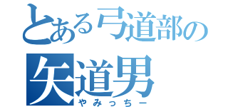 とある弓道部の矢道男（やみっちー）