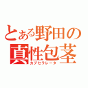 とある野田の真性包茎（カブセラレータ）