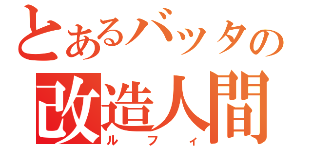 とあるバッタの改造人間（ルフィ）