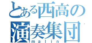 とある西高の演奏集団（ｍａｌｉｎ）