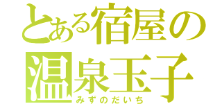 とある宿屋の温泉玉子（みずのだいち）