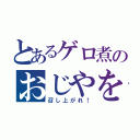 とあるゲロ煮のおじやを（召し上がれ！）