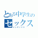 とある中学生のセックス（インデックス）