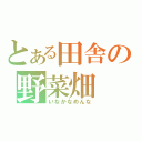 とある田舎の野菜畑（いなかなめんな）