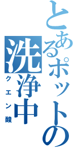 とあるポットの洗浄中（クエン酸）