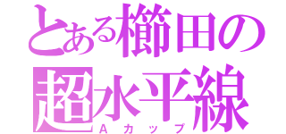 とある櫛田の超水平線（Ａカップ）