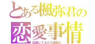 とある楓弥君の恋愛事情（応援してるから頑張れ）