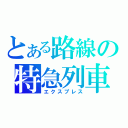 とある路線の特急列車（エクスプレス）