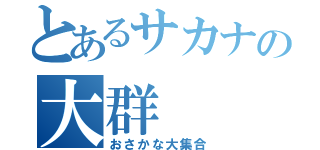 とあるサカナの大群（おさかな大集合）