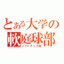 とある大学の軟庭球部（ソフトテニス部）