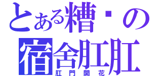 とある糟糕の宿舍肛肛圈（肛門開花）