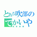 とある吹部のでかいやつ（低音楽器）