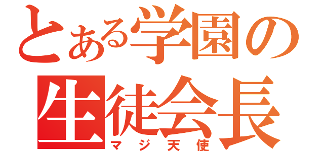 とある学園の生徒会長（マジ天使）