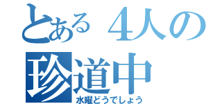 とある４人の珍道中（水曜どうでしょう）