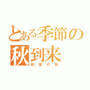 とある季節の秋到来（和風の秋）