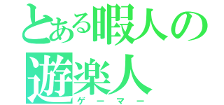 とある暇人の遊楽人（ゲーマー）