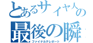 とあるサイヤ人の最後の瞬間移動（ファイナルテレポート）