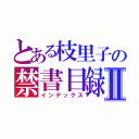 とある枝里子の禁書目録Ⅱ（インデックス）