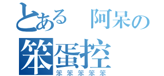 とある賴阿呆の笨蛋控（笨笨笨笨笨）