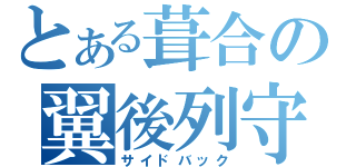 とある葺合の翼後列守備（サイドバック）