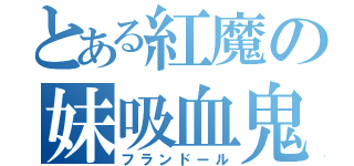 とある紅魔の妹吸血鬼（フランドール）