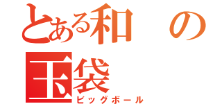 とある和の玉袋（ビッグボール）