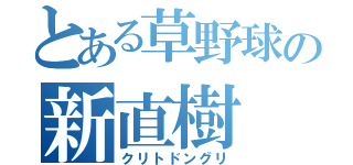 とある草野球の新直樹（クリトドングリ）