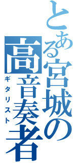とある宮城の高音奏者（ギタリスト）
