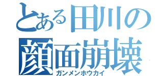 とある田川の顔面崩壊（ガンメンホウカイ）